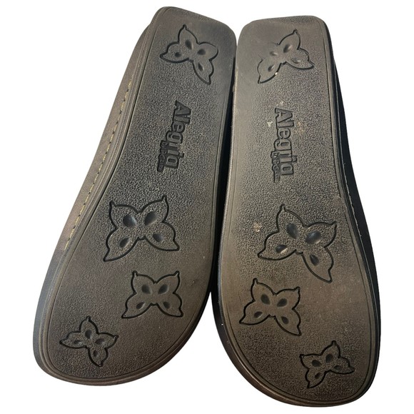 Alegria Brown Mules with Buckle Detail - Picture 7 of 7